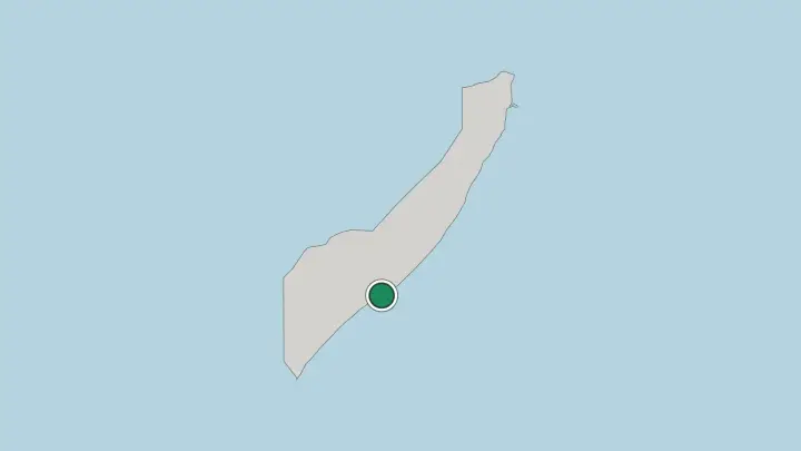 Map of Mogadishu in Somalia
