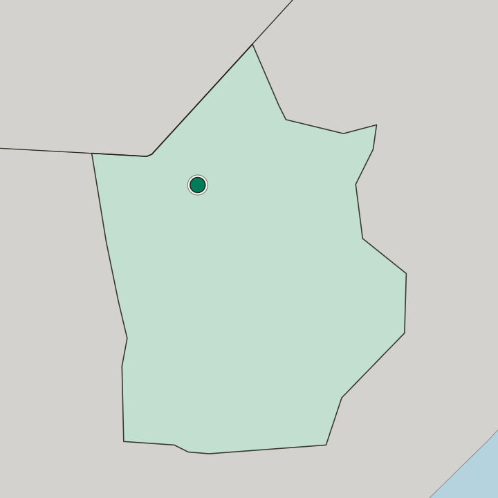Map showing Beledweyne — In Gobolka Hiiraan