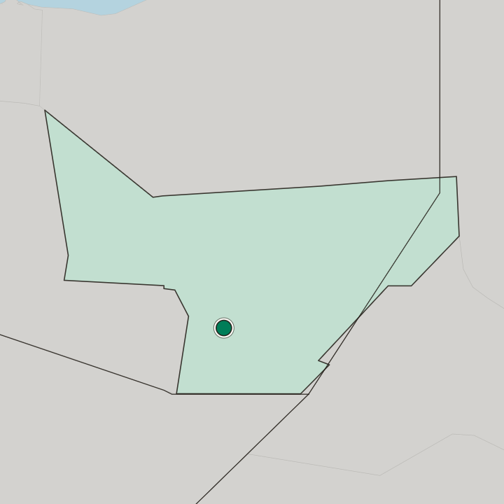Map showing Laascaanood — In Gobolka Sool