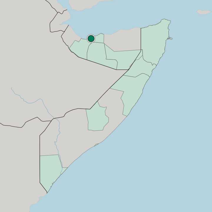 Map showing Berbera — In Somalia
