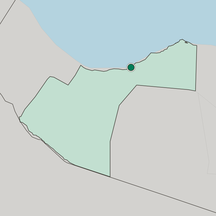 Map showing Berbera — In Gobolka Woqooyi Galbeed