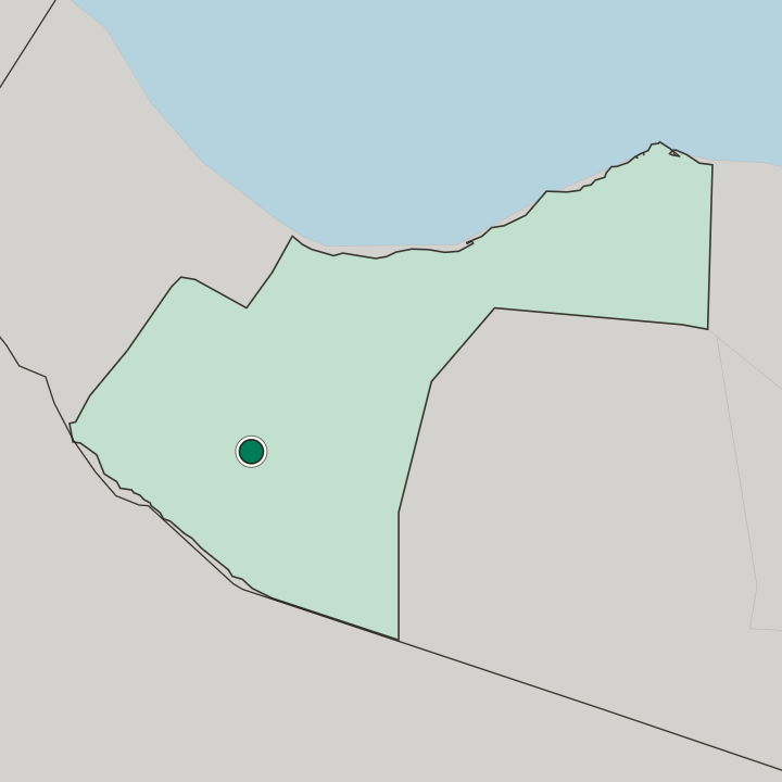 Map showing Hargeysa — In Gobolka Woqooyi Galbeed