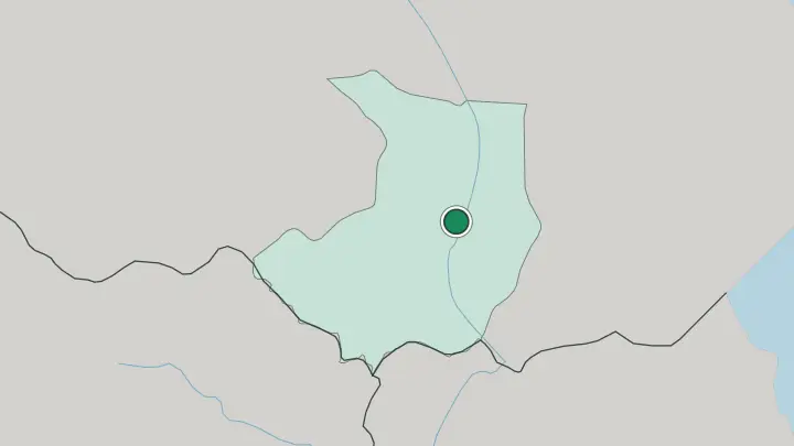 Map of Juba in South Sudan