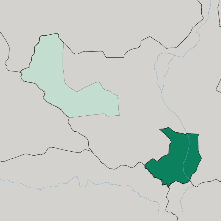 Map showing Central Equatoria State — In South Sudan