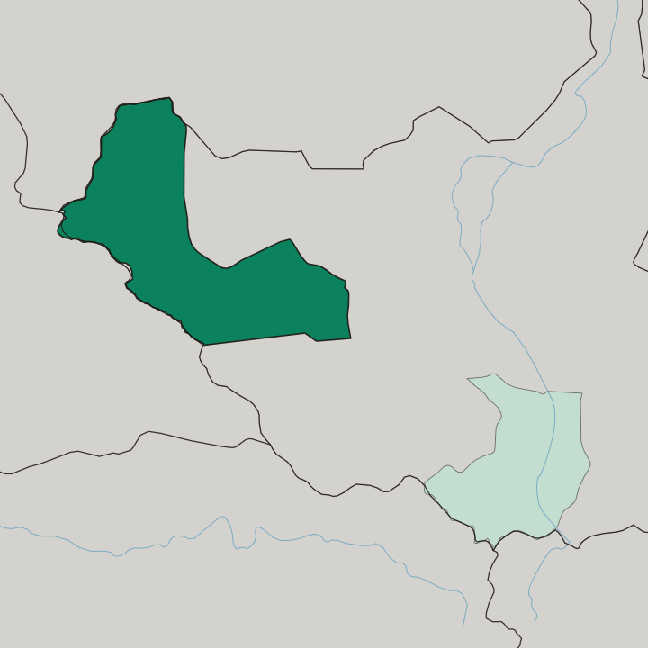 Map showing Western Bahr el Ghazal State — In South Sudan
