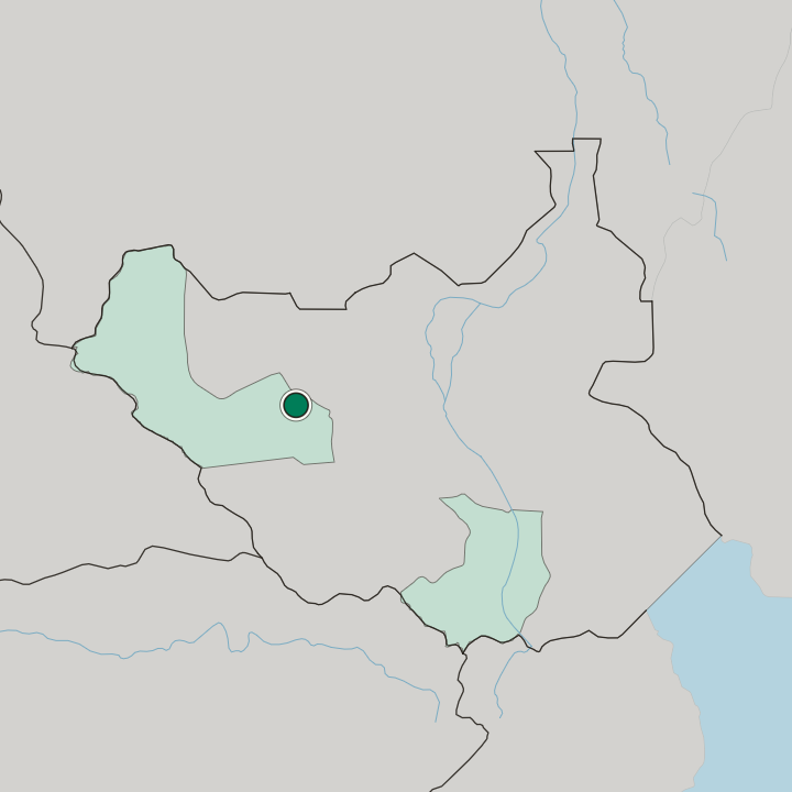 Map showing Wau — In South Sudan