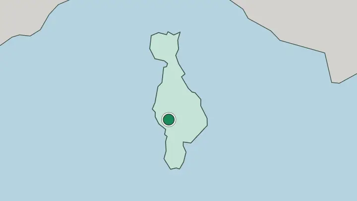 Map of San Salvador in El Salvador