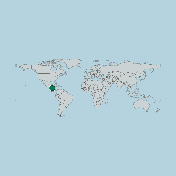 Map showing El Salvador — Worldwide