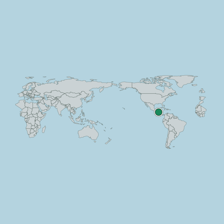 Map showing El Salvador — Worldwide