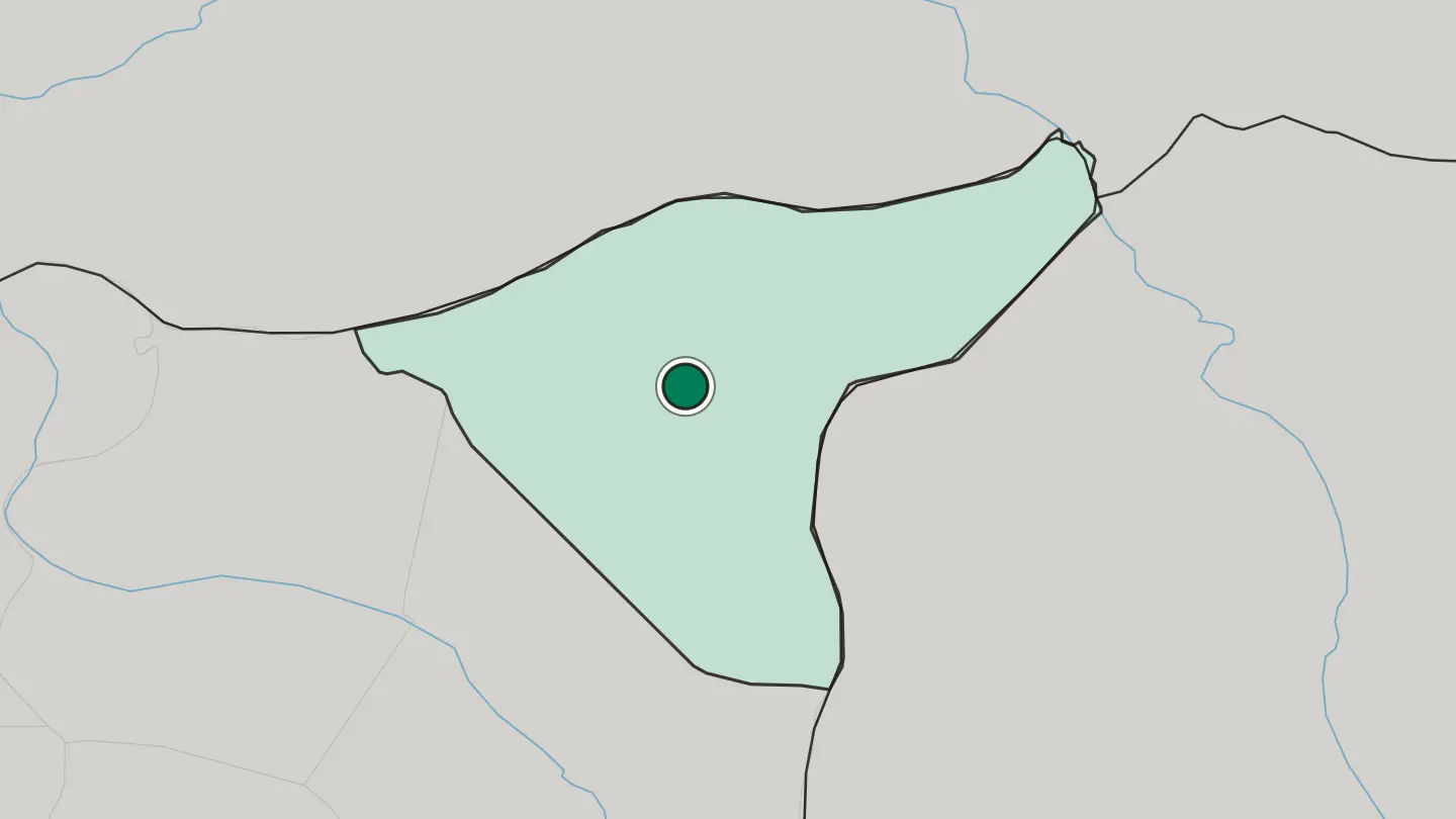 Map of Al Ḩasakah in Syria