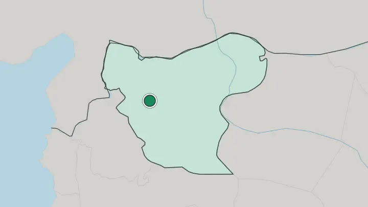 Map of Aleppo in Syria