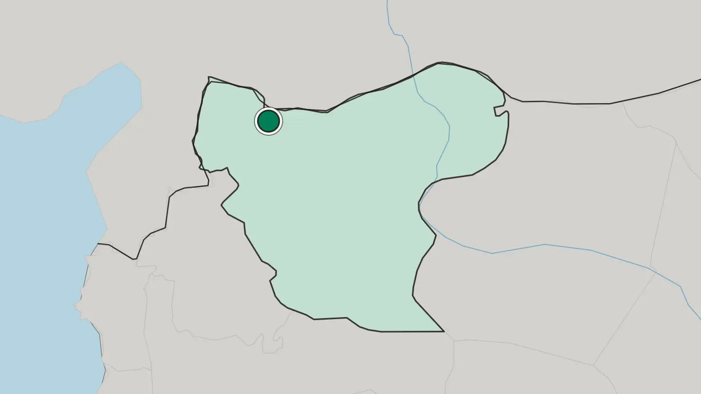 Map of I‘zāz in Syria