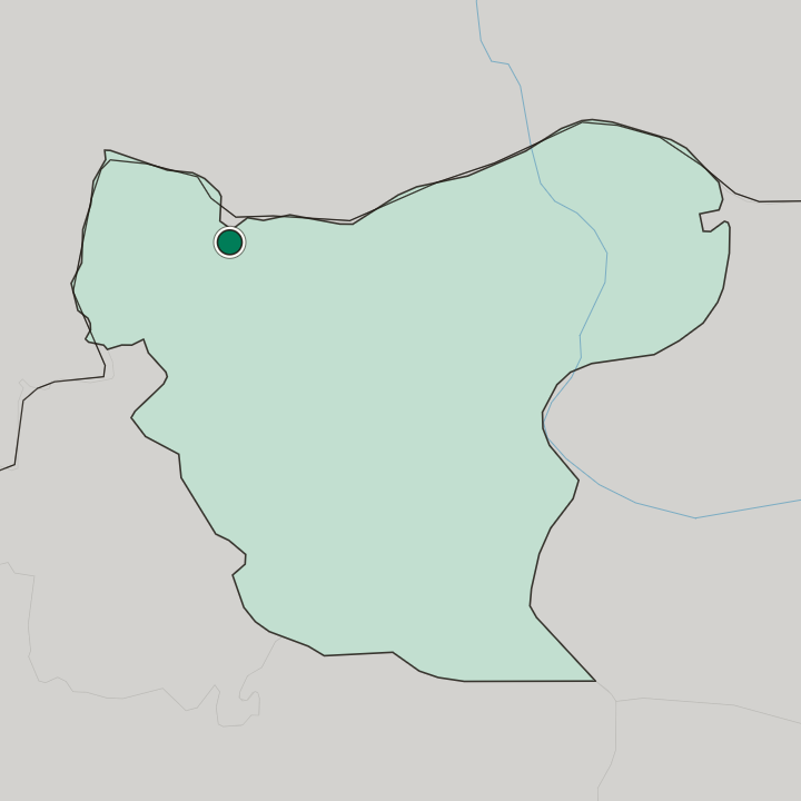 Map showing I‘zāz — In Aleppo Governorate