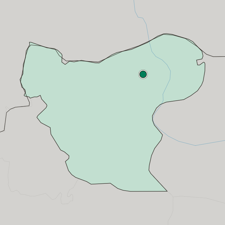 Map showing Manbij — In Aleppo Governorate