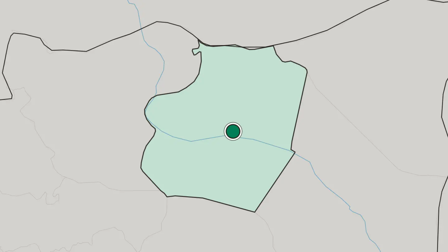 Map of Ar Raqqah in Syria