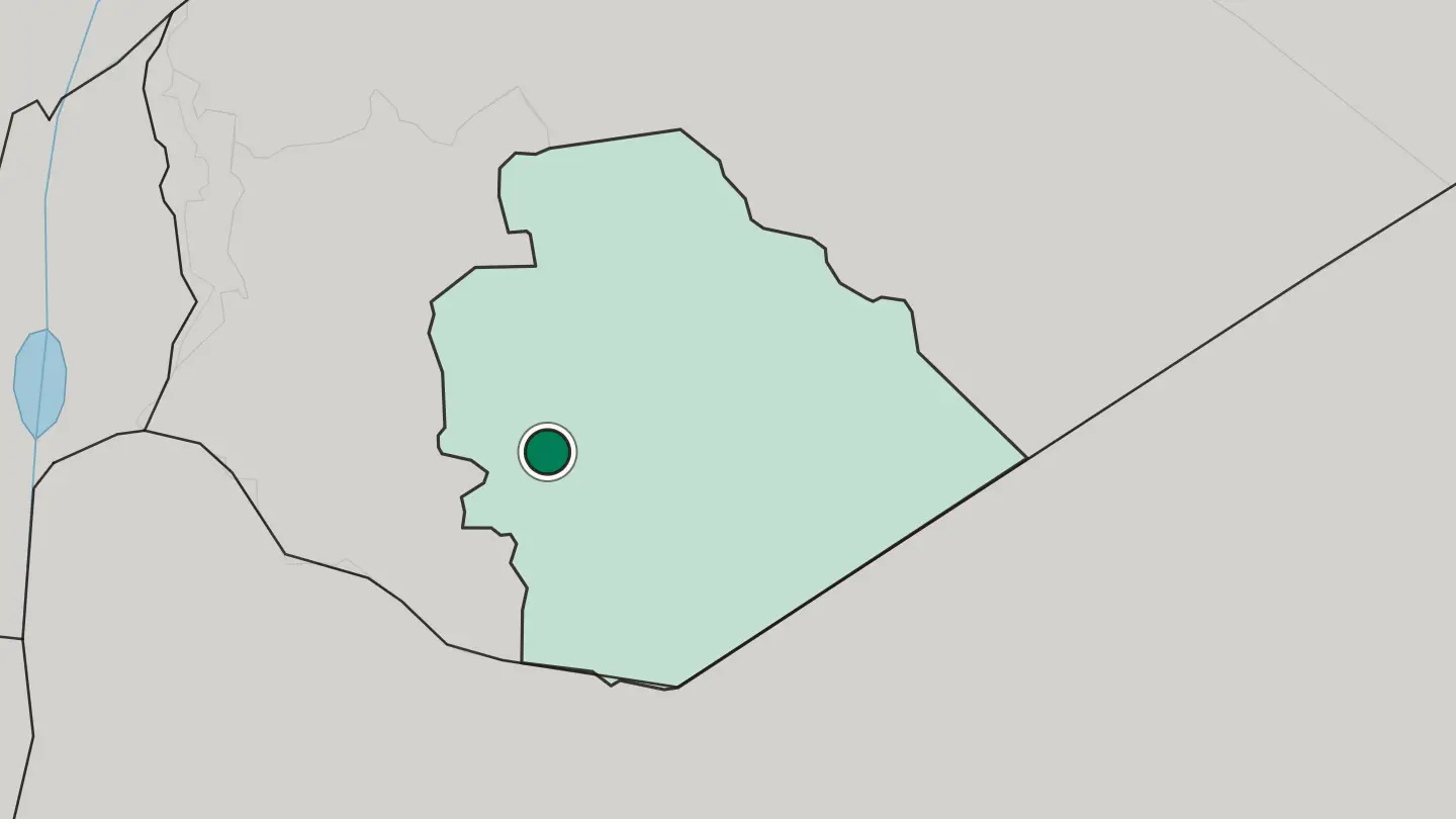 Map of As-Suwayda in Syria