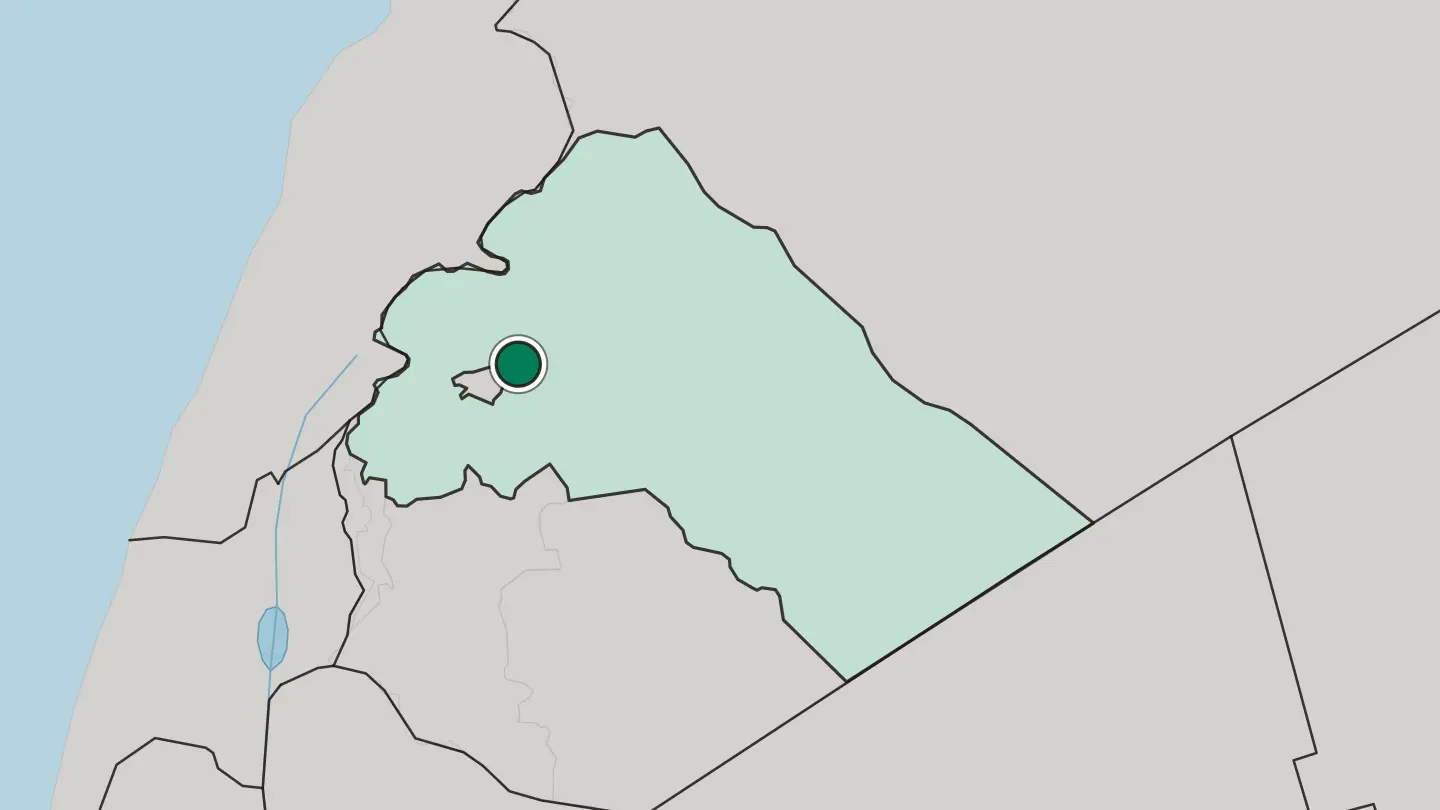 Map of Dūmā in Syria