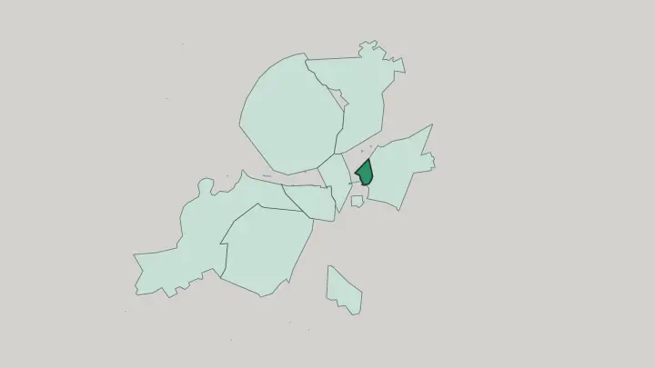 Map of Al Qusa' in Damascus