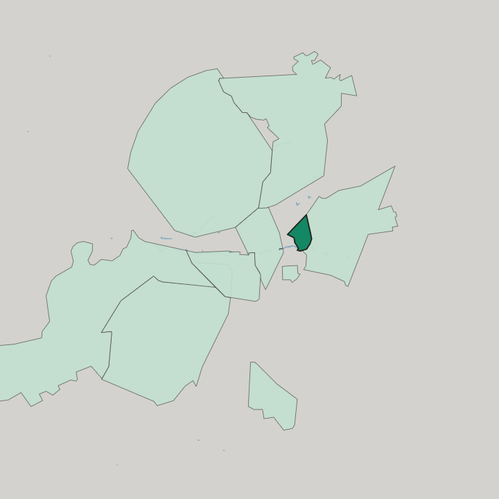 Map showing Al Qusa' — In Damascus