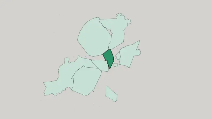 Map of Bab al-Faraj in Damascus