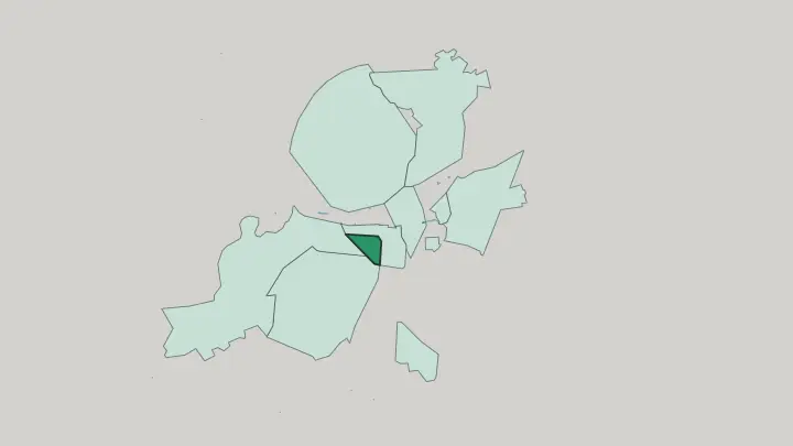 Map of Baramkeh in Damascus