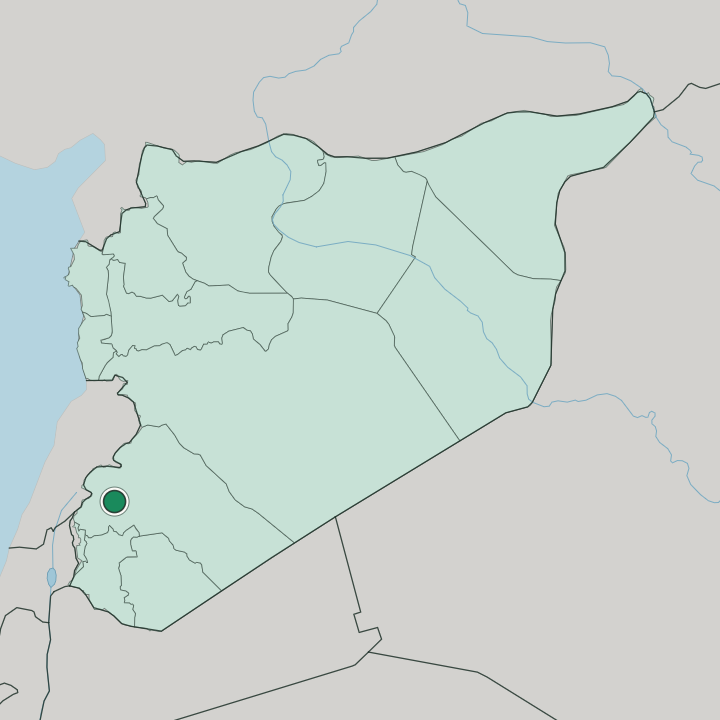 Map showing Barza — In Syria