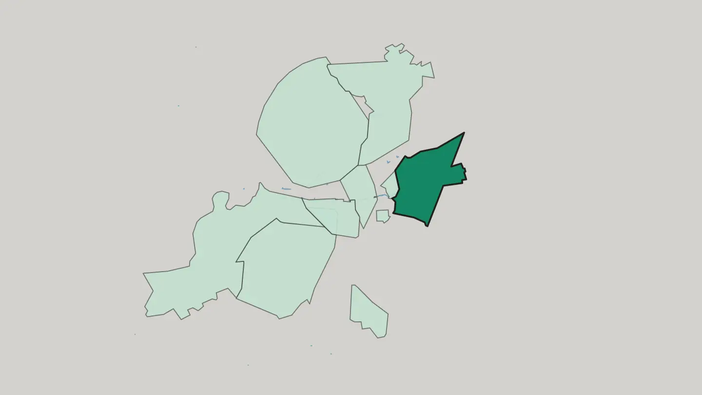 Map of Jobar in Damascus