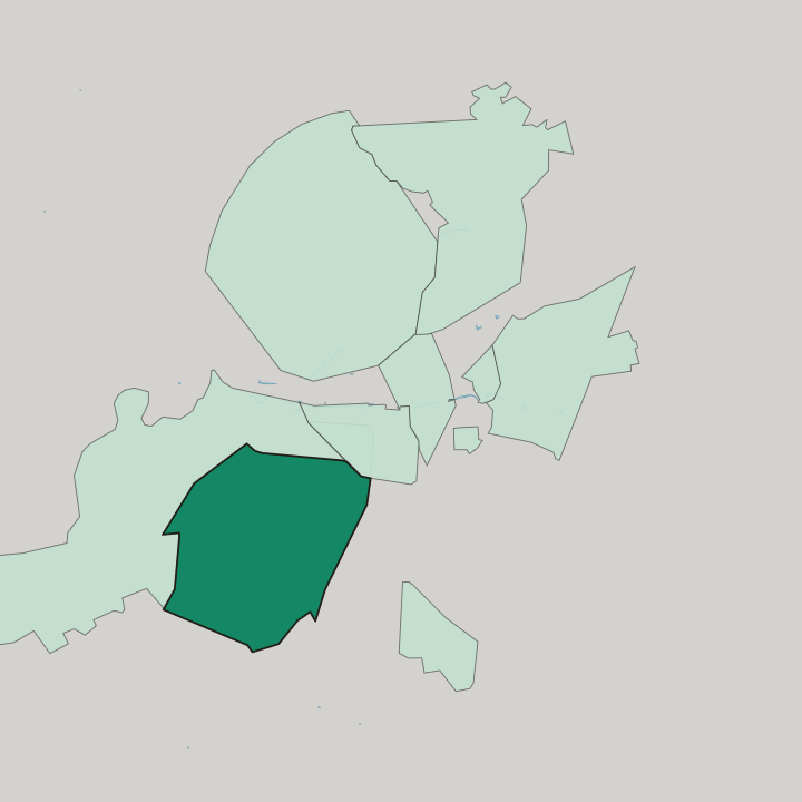 Map showing Kafr Sousa — In Damascus