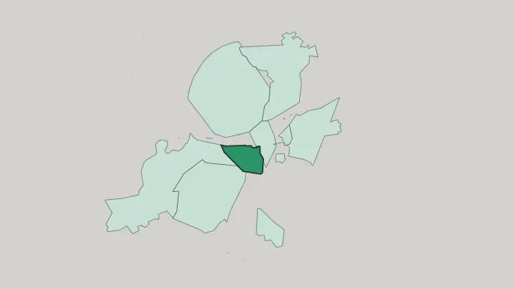 Map of Qanawat in Damascus