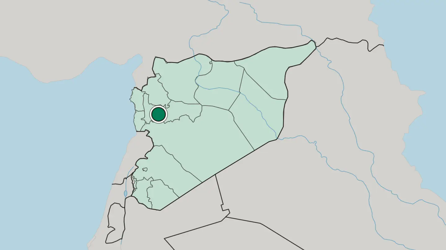 Map of Ḩamāh in Syria