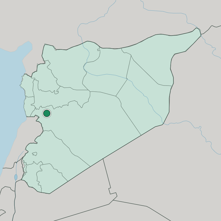 Map showing Homs — In Syria