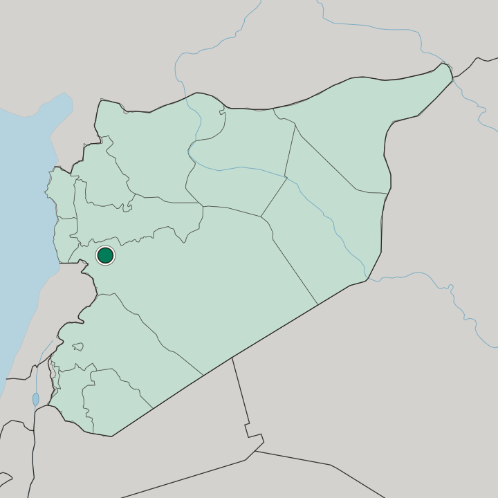 Map showing Homs — In Syria