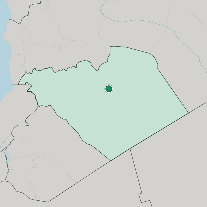 Map showing Tadmur — In Homs Governorate