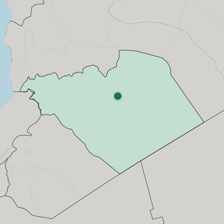 Map showing Tadmur — In Homs Governorate