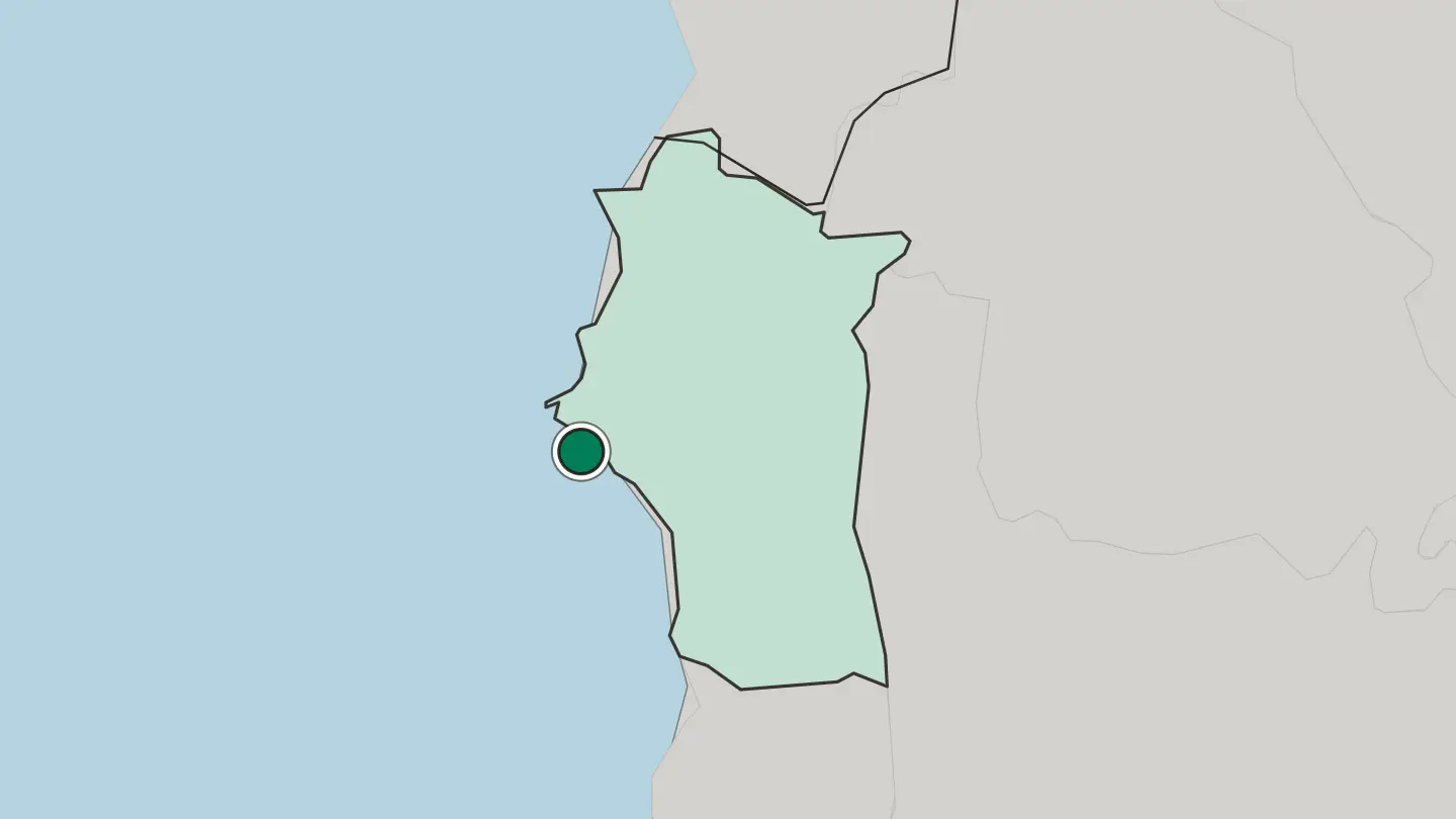 Map of Latakia in Syria