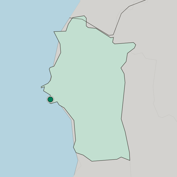 Map showing Latakia — In Latakia Governorate