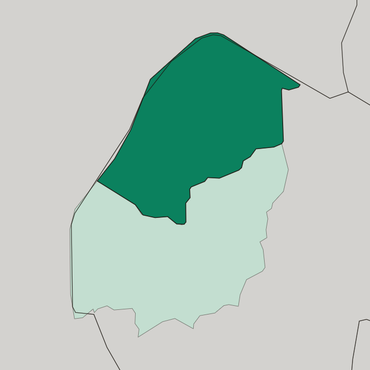Map showing Hhohho — In Eswatini