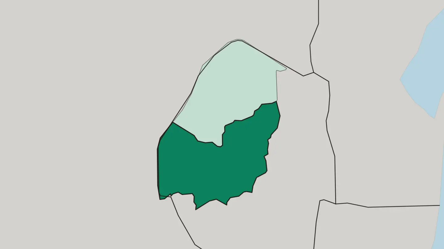 Map of Manzini in Eswatini