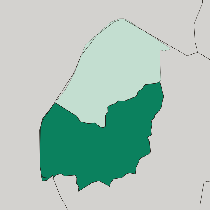Map showing Manzini — In Eswatini