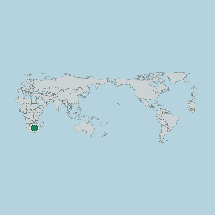 Map showing Eswatini — Worldwide