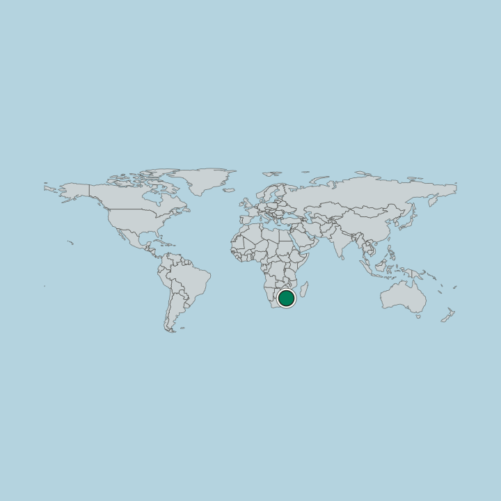 Map showing Eswatini — Worldwide
