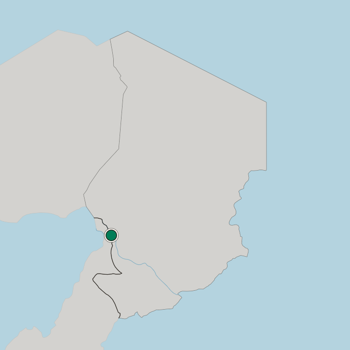 Map showing N'Djamena — In Chad