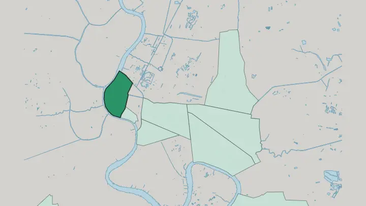 Map of Phra Nakhon District in Bangkok