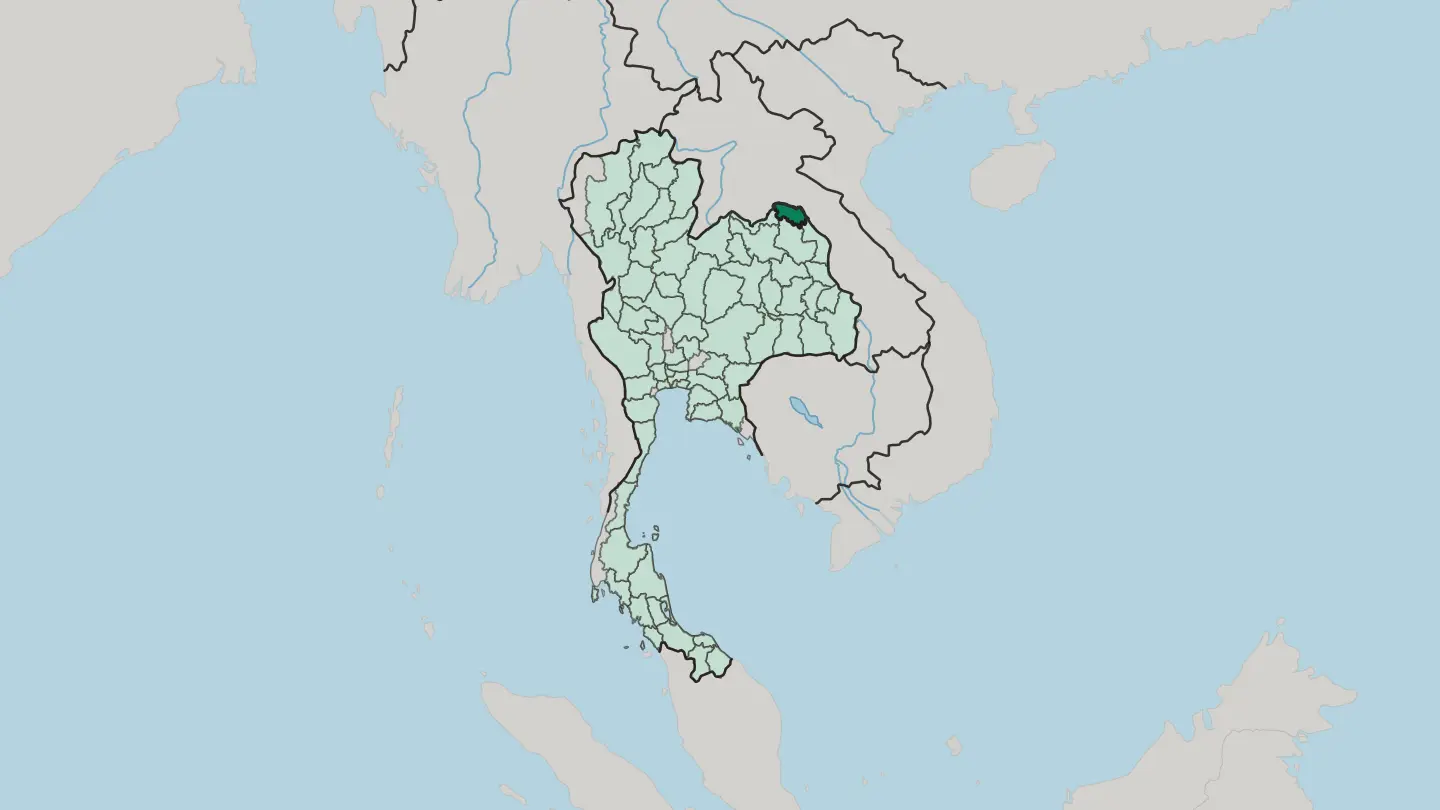 Map of Changwat Bueng Kan in Thailand