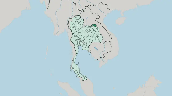 Map of Changwat Bueng Kan in Thailand