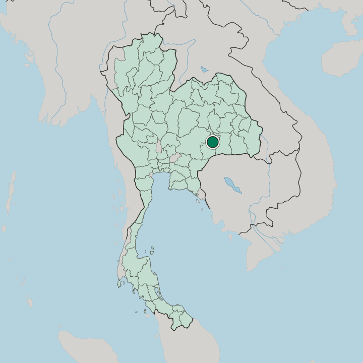 Map showing Buri Ram — In Thailand