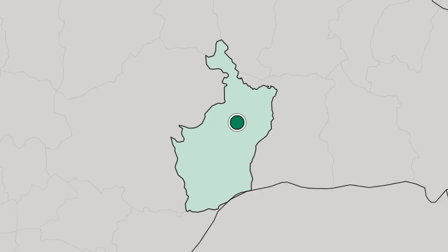 Map of Buri Ram in Thailand