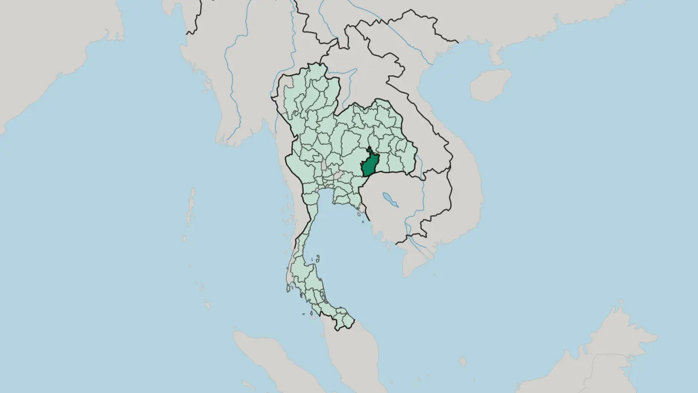 Map of Changwat Buri Ram in Thailand