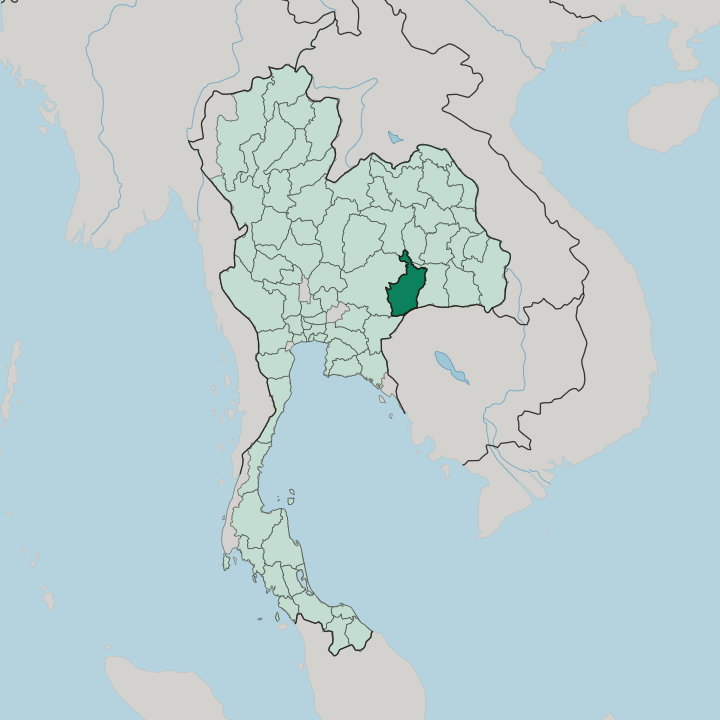 Map showing Changwat Buri Ram — In Thailand