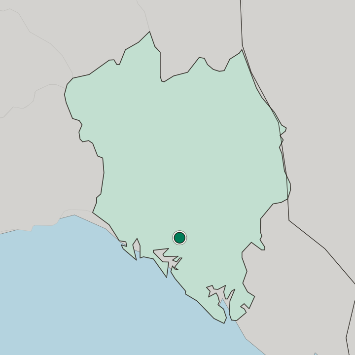 Map showing Chanthaburi — In Changwat Chanthaburi